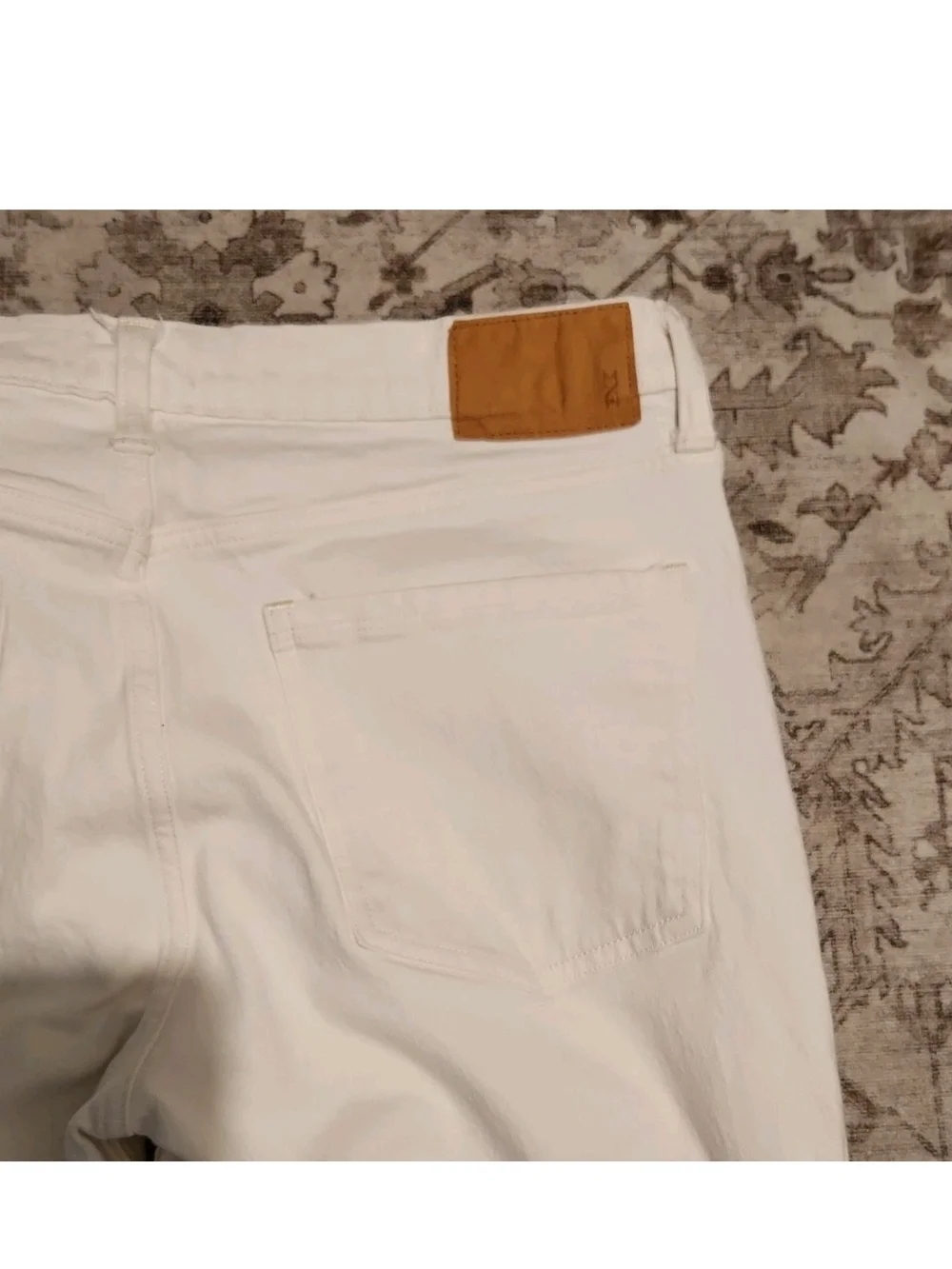 Men's Slim White Jeans - Clean Slim Fit